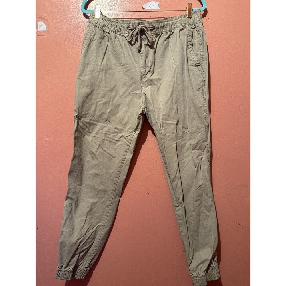 3/$15 Forever 21 Mens Pants L Large Beige Light Brown Bottoms F21 Pull On